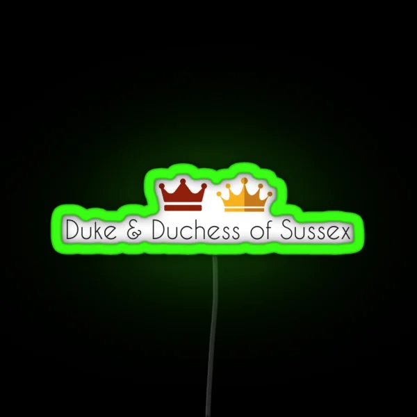 Duke And Duchess Of Sussex RGB Neon Sign