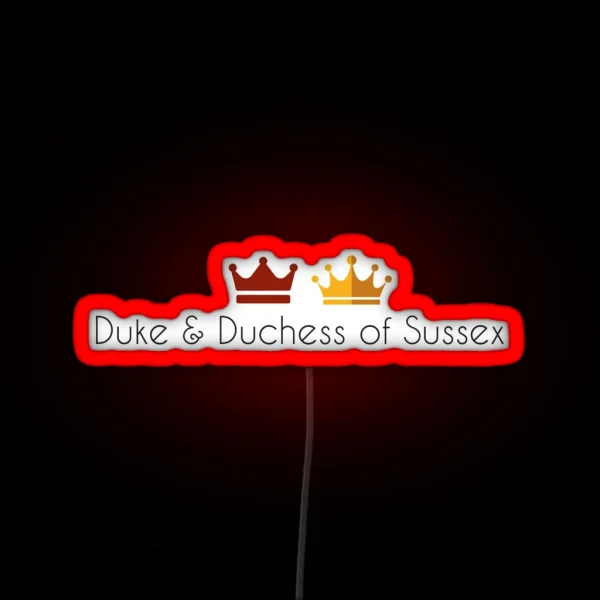 Duke And Duchess Of Sussex RGB Neon Sign