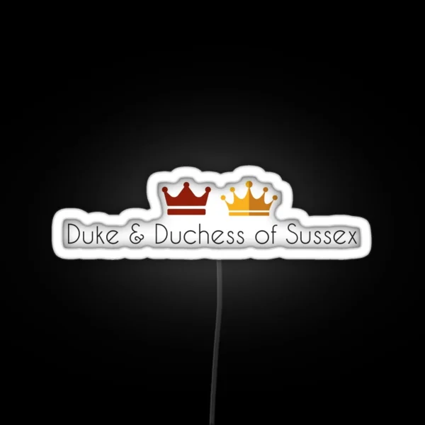 Duke And Duchess Of Sussex RGB Neon Sign