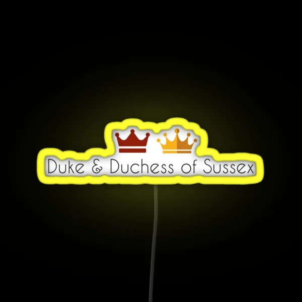 Duke And Duchess Of Sussex RGB Neon Sign
