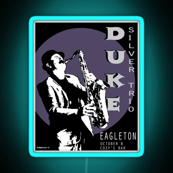 Duke Silver Live In Concert RGB Neon Sign