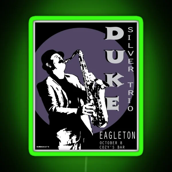 Duke Silver Live In Concert RGB Neon Sign