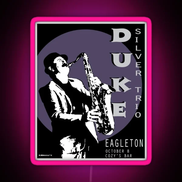 Duke Silver Live In Concert RGB Neon Sign