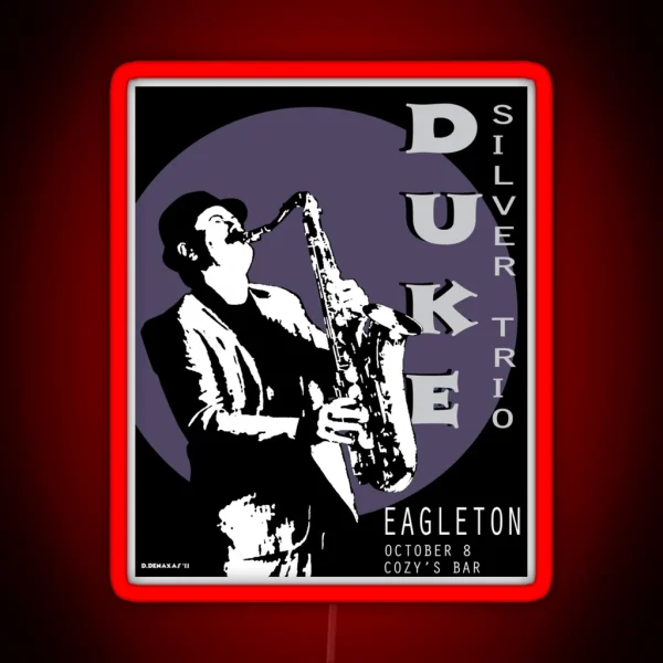 Duke Silver Live In Concert RGB Neon Sign