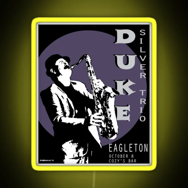 Duke Silver Live In Concert RGB Neon Sign