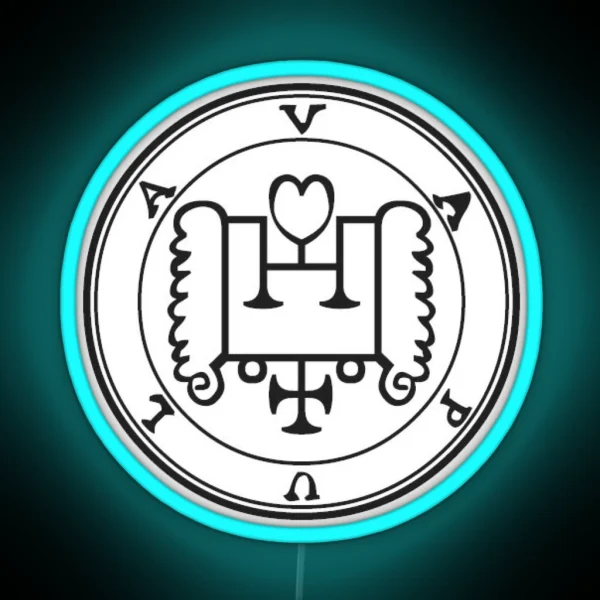 Duke Vapula Black Sigil RGB Neon Sign