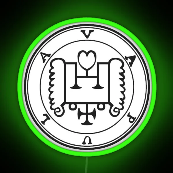 Duke Vapula Black Sigil RGB Neon Sign