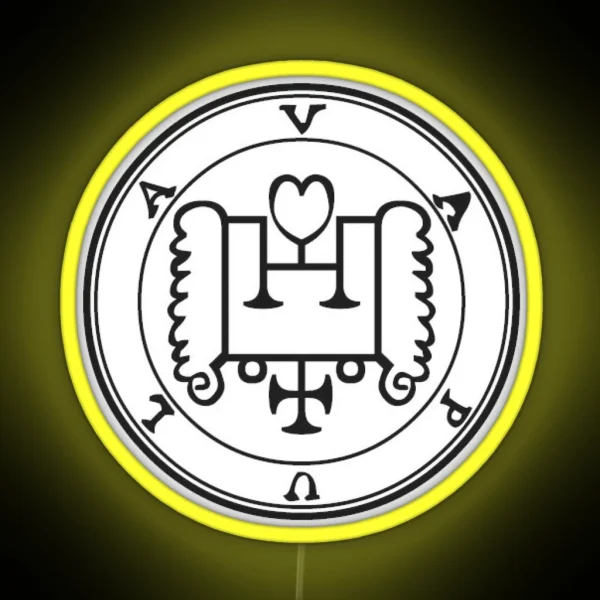 Duke Vapula Black Sigil RGB Neon Sign