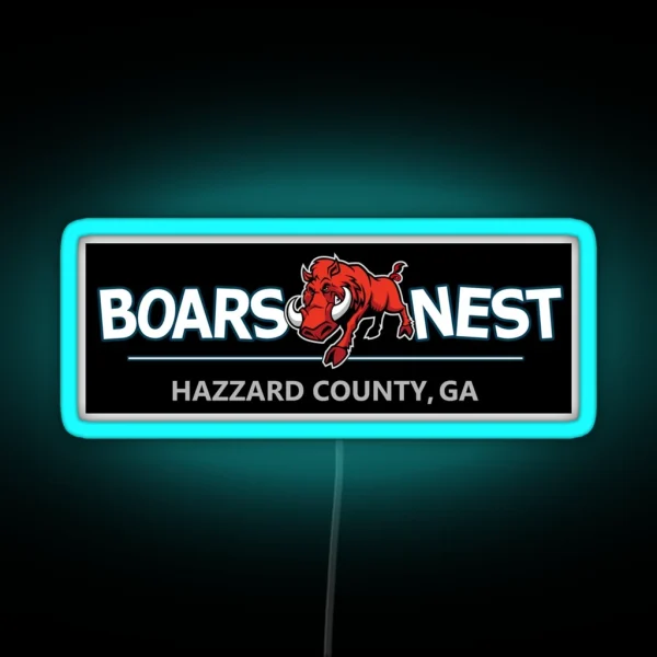 Dukes Of Hazzard Boar S Nest Led Modern Redesign RGB Neon Sign