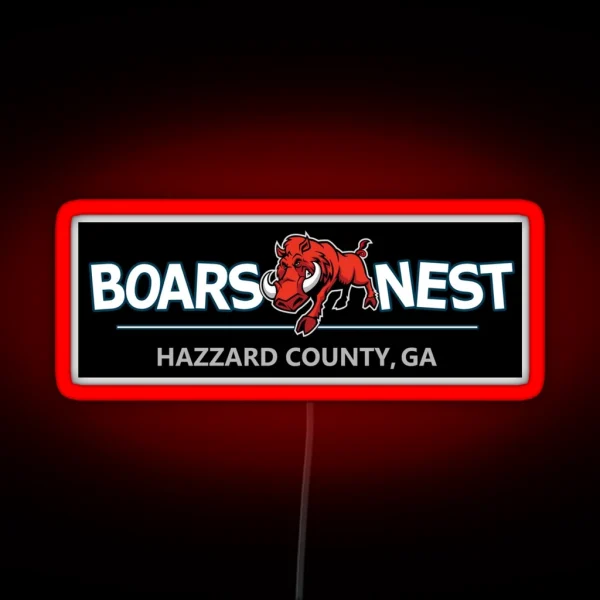 Dukes Of Hazzard Boar S Nest Led Modern Redesign RGB Neon Sign