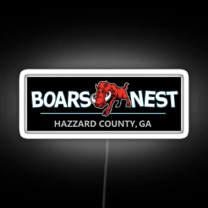 Dukes Of Hazzard Boar S Nest Led Modern Redesign RGB Neon Sign