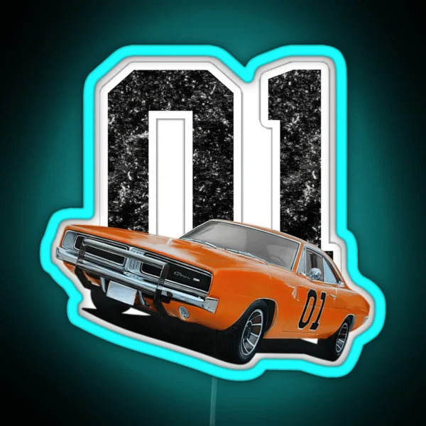 Dukes Of Hazzard Kids 3 RGB Neon Sign