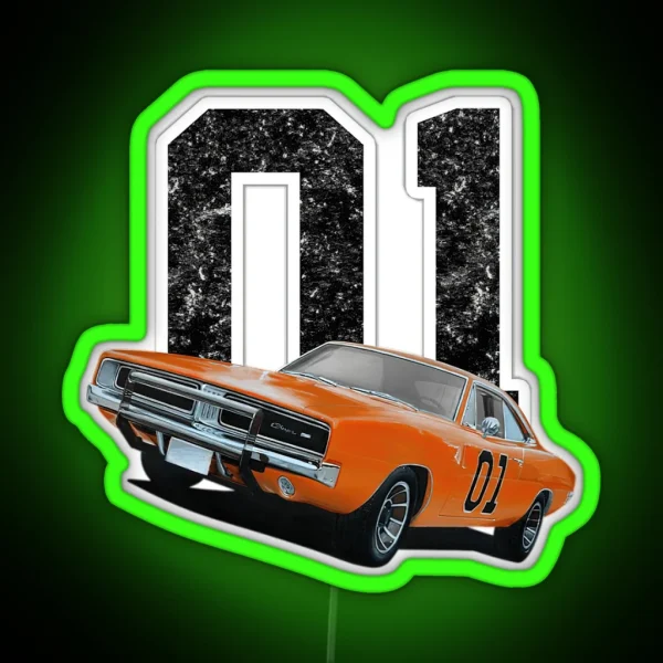 Dukes Of Hazzard Kids 3 RGB Neon Sign