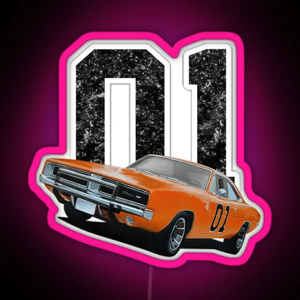 Dukes Of Hazzard Kids 3 RGB Neon Sign