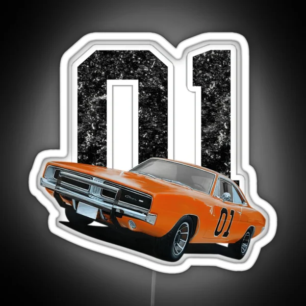 Dukes Of Hazzard Kids 3 RGB Neon Sign