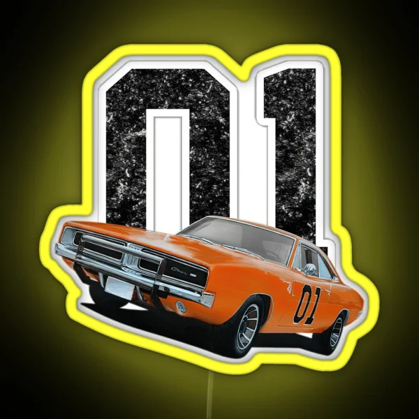 Dukes Of Hazzard Kids 3 RGB Neon Sign