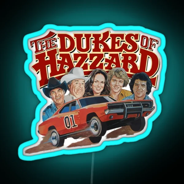 Dukes Of Hazzard Kids RGB Neon Sign