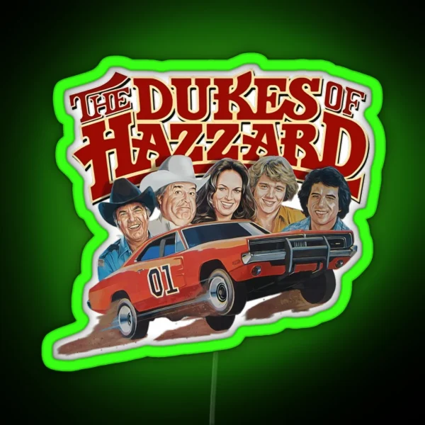 Dukes Of Hazzard Kids RGB Neon Sign