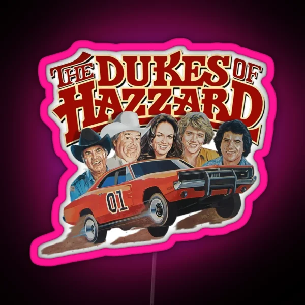 Dukes Of Hazzard Kids RGB Neon Sign