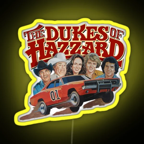 Dukes Of Hazzard Kids RGB Neon Sign