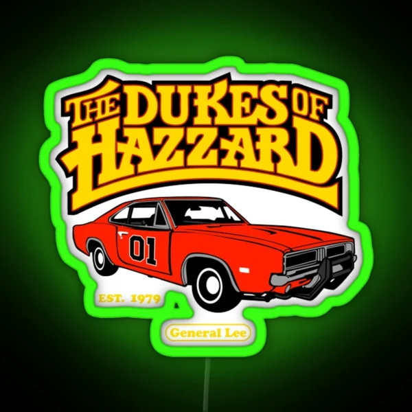 Dukes Of Hazzard Led RGB Neon Sign