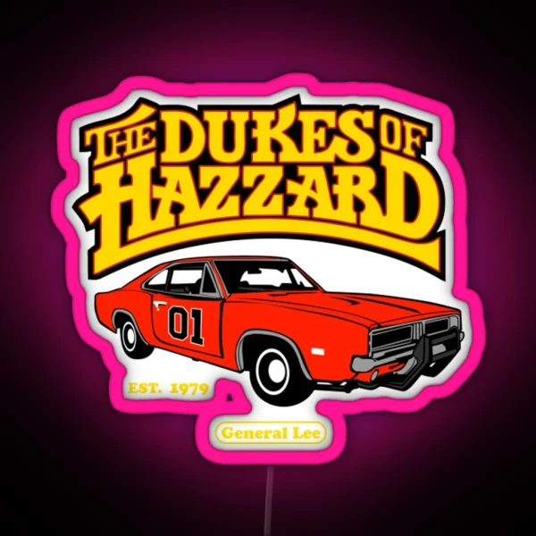 Dukes Of Hazzard Led RGB Neon Sign