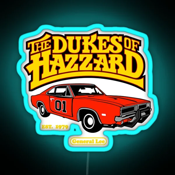 Dukes Of Hazzard RGB Neon Sign