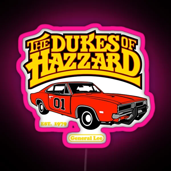Dukes Of Hazzard RGB Neon Sign