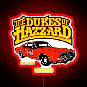 Dukes Of Hazzard RGB Neon Sign