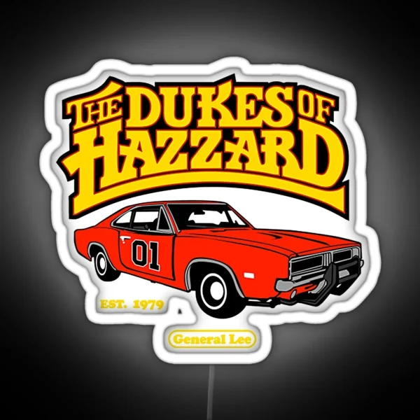 Dukes Of Hazzard RGB Neon Sign
