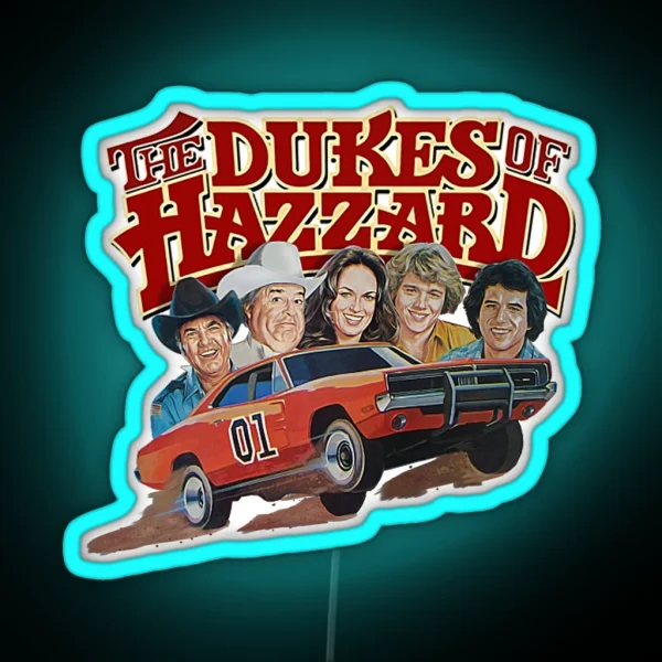 Dukes Of Hazzard RGB Neon Sign