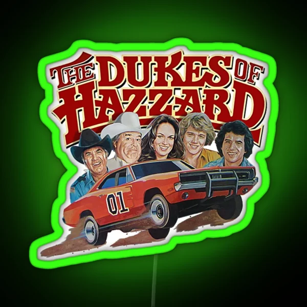 Dukes Of Hazzard RGB Neon Sign