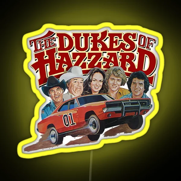 Dukes Of Hazzard RGB Neon Sign