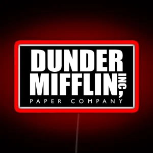 Dunder Mifflin Inc RGB Neon Sign