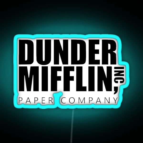 Dunder Mifflin Inc RGB Neon Sign