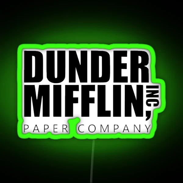 Dunder Mifflin Inc RGB Neon Sign
