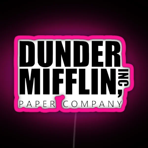 Dunder Mifflin Inc RGB Neon Sign