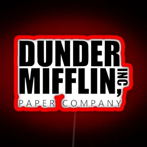 Dunder Mifflin Inc RGB Neon Sign