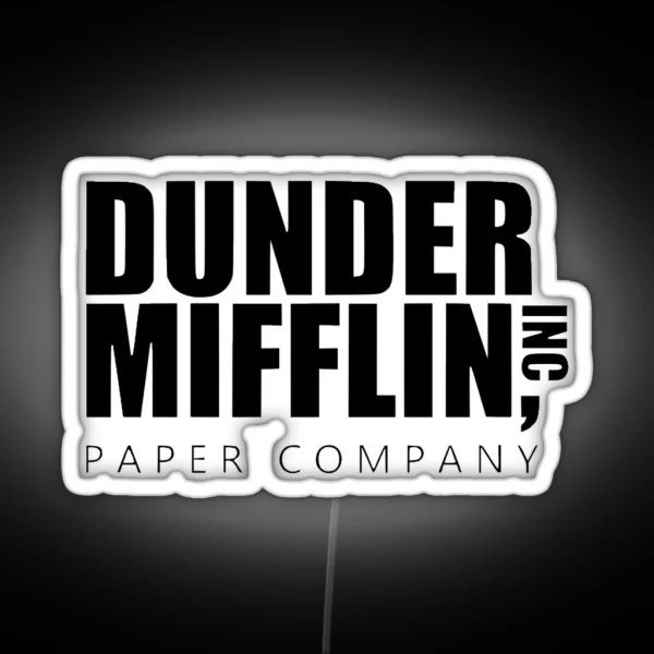 Dunder Mifflin Inc RGB Neon Sign