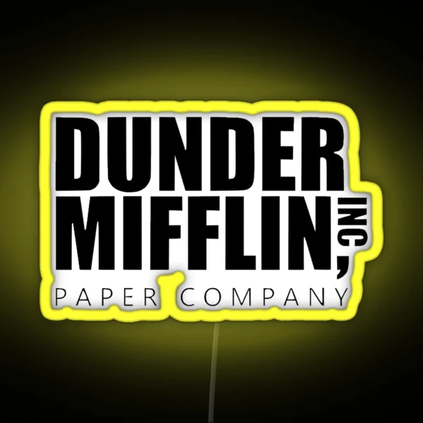 Dunder Mifflin Inc RGB Neon Sign