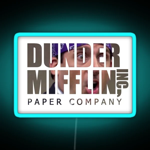 Dunder Mifflin Prison Mike RGB Neon Sign