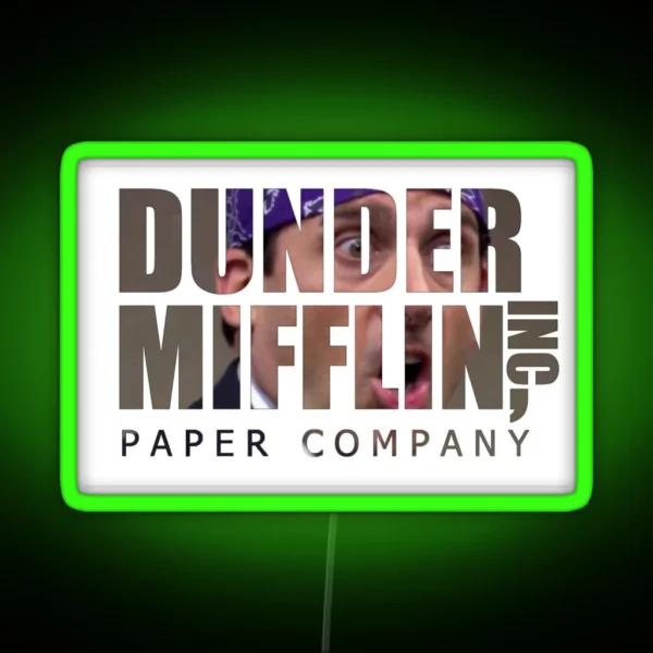 Dunder Mifflin Prison Mike RGB Neon Sign