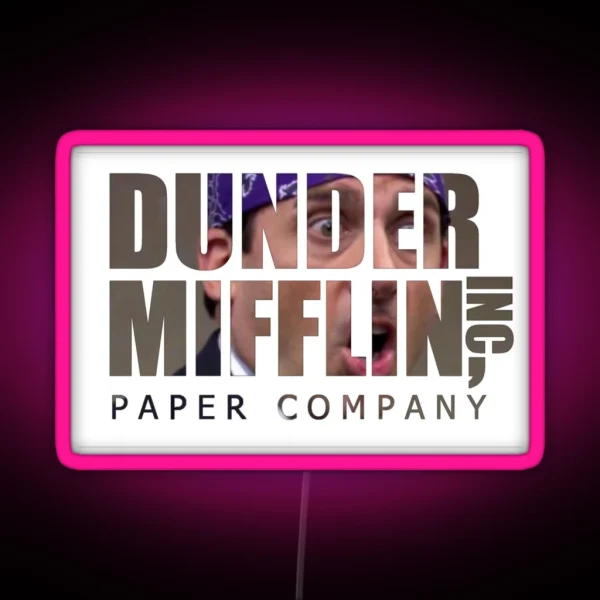 Dunder Mifflin Prison Mike RGB Neon Sign
