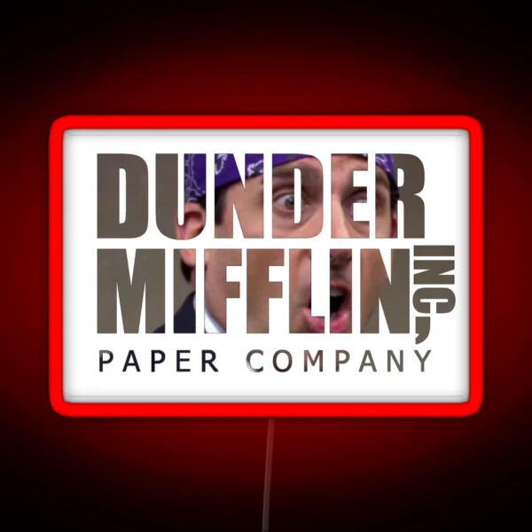 Dunder Mifflin Prison Mike RGB Neon Sign