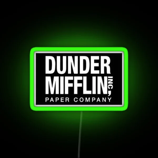 Dunder Mufflin The Office RGB Neon Sign