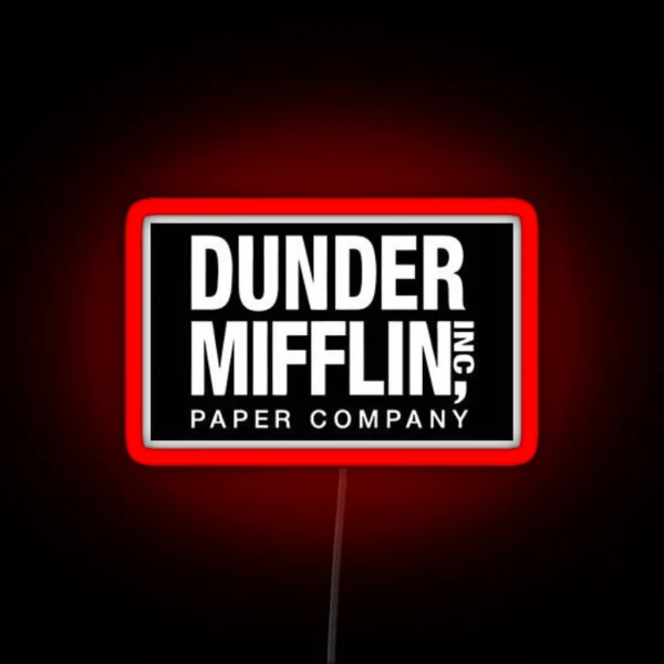 Dunder Mufflin The Office RGB Neon Sign