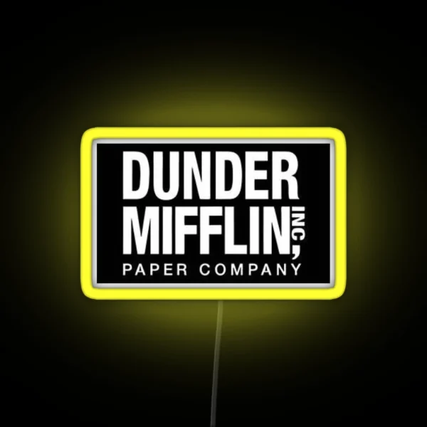 Dunder Mufflin The Office RGB Neon Sign