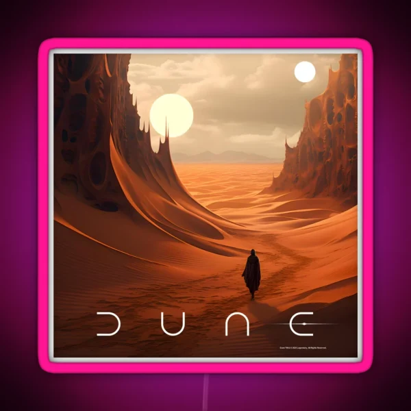 Dune 2020 Fan Art RGB Neon Sign