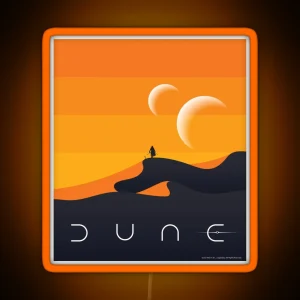 Dune 2021 Arrakis Poster RGB Neon Sign