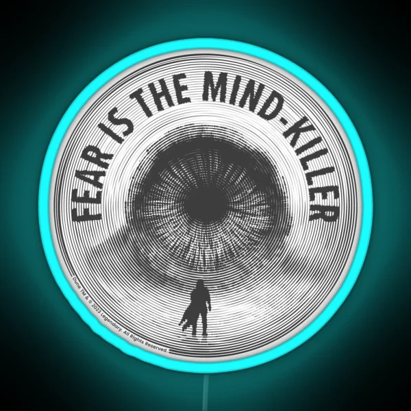 Dune The Sandworm Fear Is The Mind Killer RGB Neon Sign